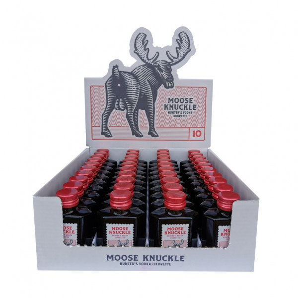 Moose Knuckle - Hunters Vodka Likorette 10° ( 40 stuks  )